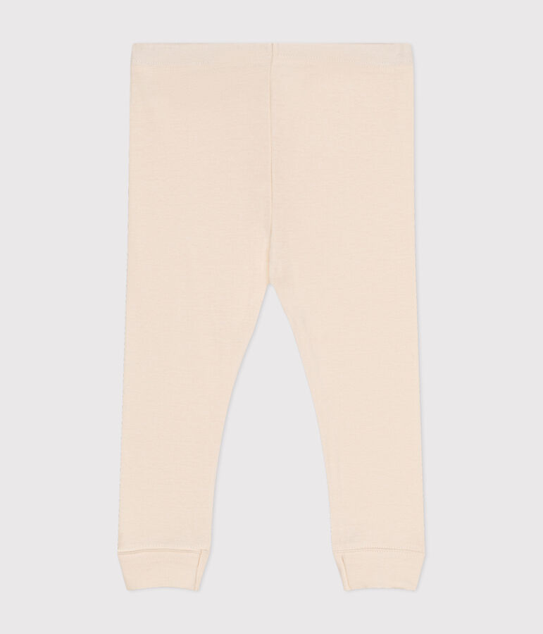 Katoenen legging voor baby's ecru