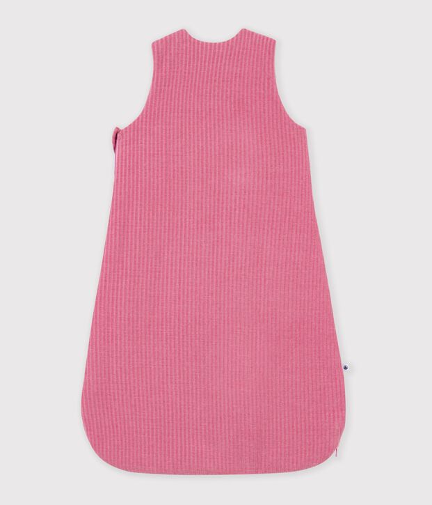 Effen fluwelen trappelzakje voor baby's TOG 3 roze