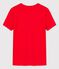 Tee-shirt L'ICONIQUE col rond en coton Femme rouge PEPS
