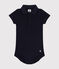 Body manches courtes bébé col polo en coton bleu SMOKING