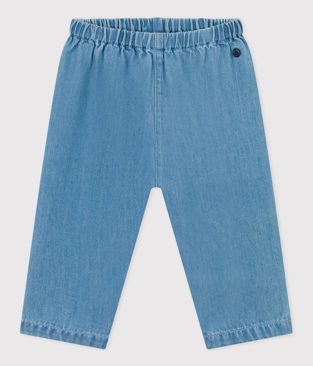 Pantalon en denim l&eacute;ger bio b&eacute;b&eacute; bleu