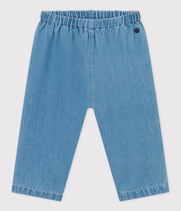 Pantalon en denim l&eacute;ger bio b&eacute;b&eacute; bleu