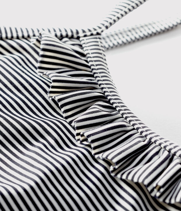 Badpak UPF 50+ baby blauw/wit