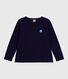Tee-shirt enfant manches longues en coton uni
