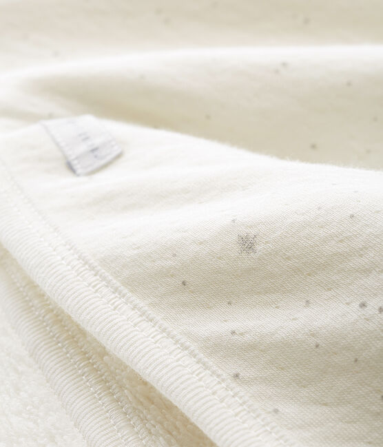 Uniseks badcape voor baby's wit MARSHMALLOW