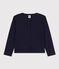Cardigan voor meisjes in katoen blauw SMOKING