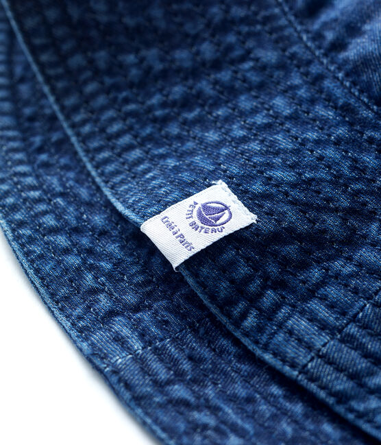 Bob en denim bébé en coton biologique bleu DENIM