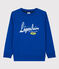 Katoenen sweatshirt voor jongens blauw SURF