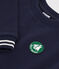 Sweatshirt enfant en coton uni bleu marine