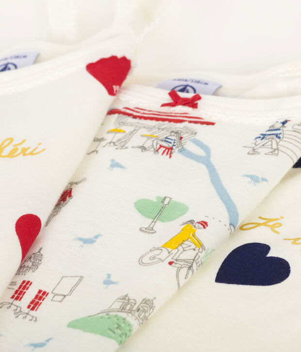 Set meisjehemden met schouderbandjes multicouleur