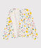 Cardigan en coton enfant fille blanc MARSHMALLOW/blanc MULTICO
