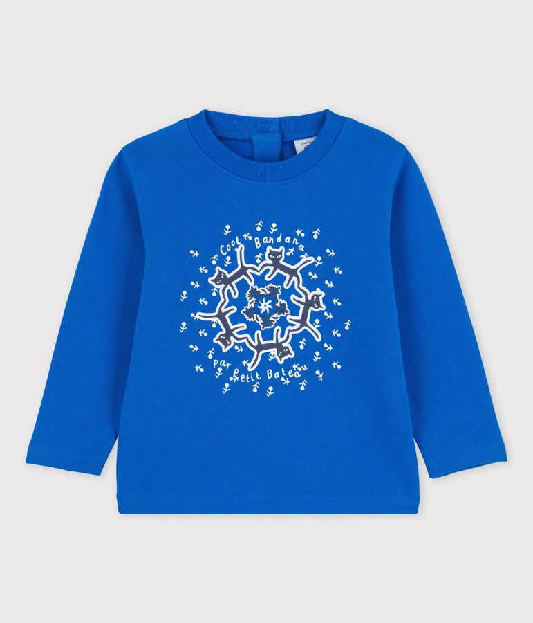 Sweatshirt en molleton b&eacute;b&eacute; bleu