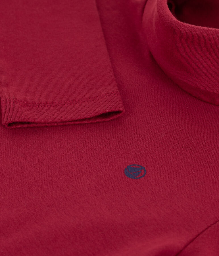 Effen katoenen coltruitje voor kinderen rood