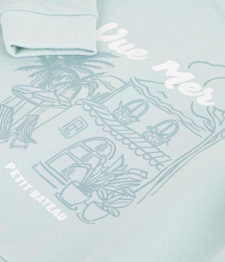 Katoenen sweatshirt voor kinderen blauw