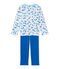 Pyjama garçon imprimé blanc ECUME/bleu BLEU/ MULTICO