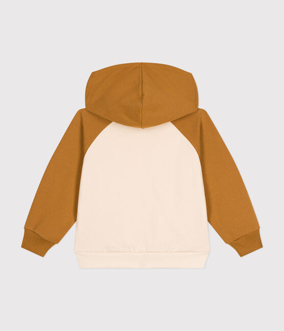 Hoodie van fleece voor jongens beige AVALANCHE/ CUIVRE