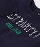 Sweatshirt bébé en coton bleu SMOKING
