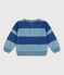 Sweatshirt met strepen in bouclébadstof voor baby's CREPUSCULE/ ROVER