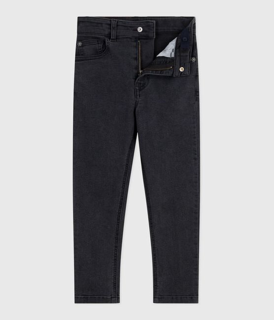Kinderbroek van denim zwart NOIR DELAVE