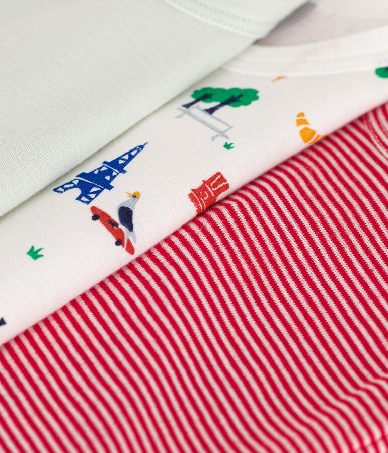 Set van 3 body's zonder mouwen in katoen multicouleur