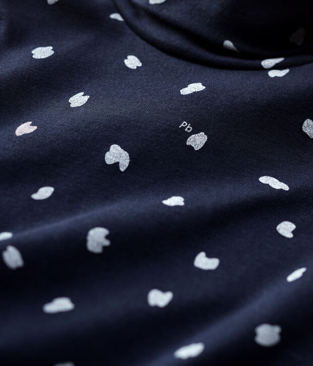 Katoenen meisjes ondertrui blauw/multicouleur