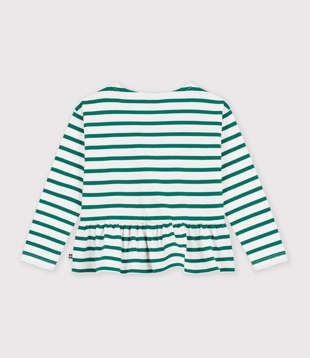 Katoenen marinetruitje voor kinderen groen/groen