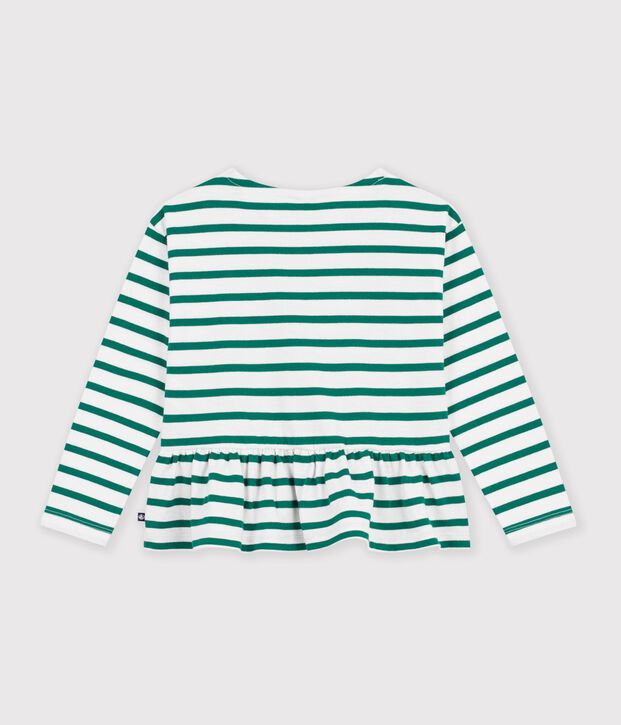 Katoenen marinetruitje voor kinderen groen/groen