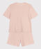 Pyjacourt en coton femme rose SALINE