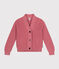 Katoenen damescardigan roze ROSEWOOD