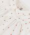 Jurk met korte mouwen van biologisch katoengaas voor baby's wit MARSHMALLOW/rood OMBRIE