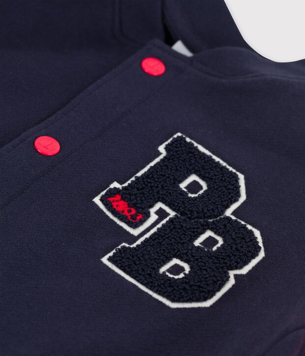 Jongensvest in teddystijl van molton voor meisjes/jongens rood/blauw