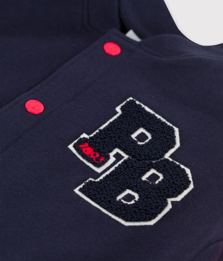 Jongensvest in teddystijl van molton voor meisjes/jongens rood/blauw