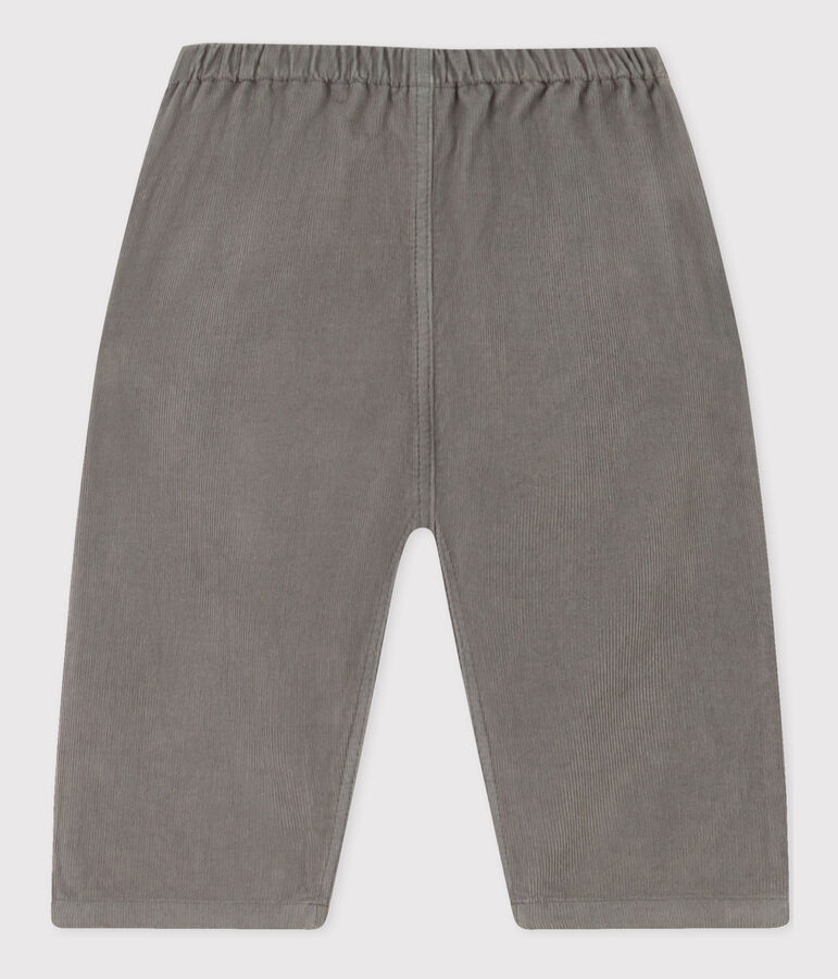 Babybroek van dun velours groen