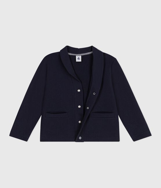 Effen katoenen vestje voor kinderen blauw SMOKING