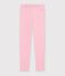 Legging enfant en coton uni rose clair