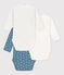 Lot de 3 bodies manches longues bébé en coton variante 2