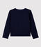 Cardigan en coton enfant fille bleu SMOKING