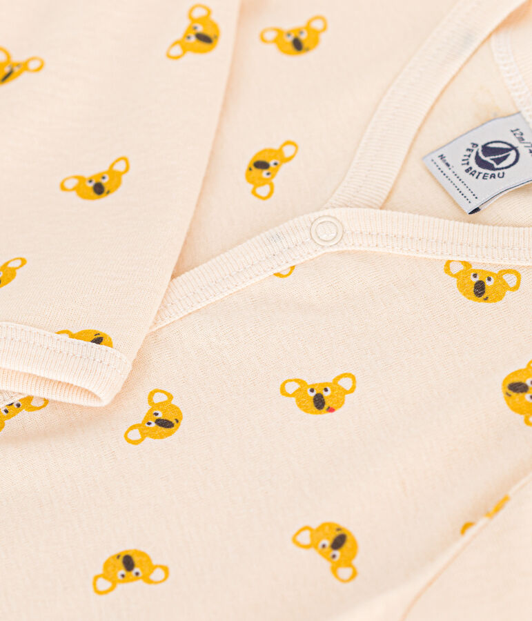Pyjama koala en coton b&eacute;b&eacute; blanc/multicouleur
