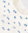 Bavoir imprimé bébé en coton blanc MARSHMALLOW/ CREPUSCULE