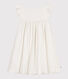 Robe sans manche en coton façonné enfant fille