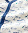 Dors-bien sans pieds bébé imprimé transports en coton blanc MARSHMALLOW/blanc MULTICO