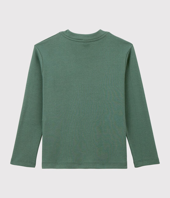 Katoenen T-shirt voor meisjes en jongens groen VALLEE
