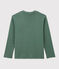Katoenen T-shirt voor meisjes en jongens groen VALLEE