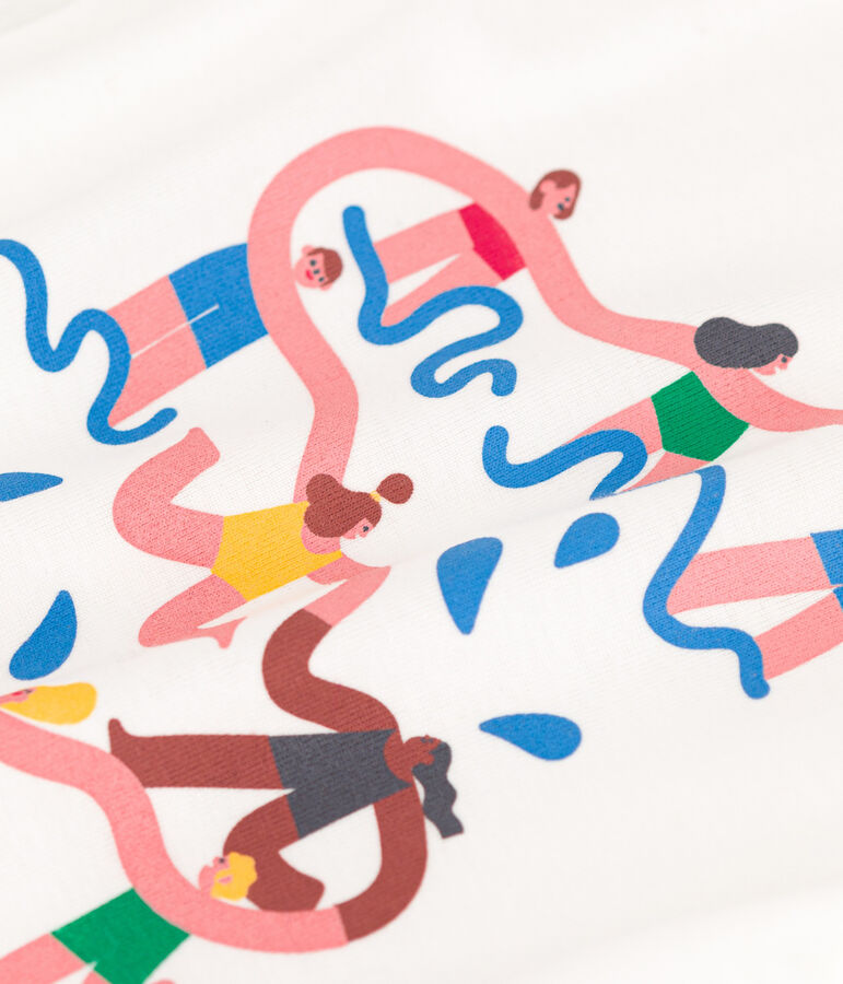 Petit Bateau x Water Family T-shirt voor baby's wit