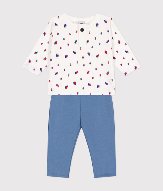 Setje met salopette van fleece en katoenen T-shirt voor baby's variante 1