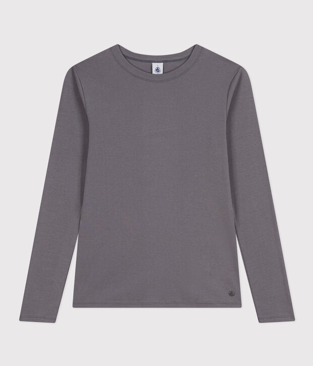 Tee-shirt L'ICONIQUE col rond en coton Femme gris