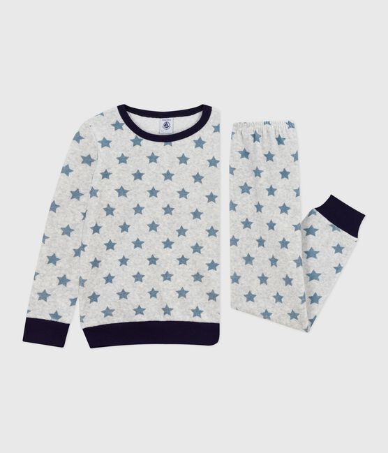 Pyjama enfant en velours imprimé etoiles BELUGA/ ADRIATIC