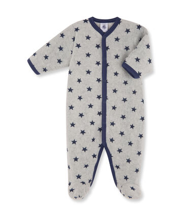 Combichaud Bebe Garcon En Polaire Imprime Subway Logo Petit Bateau