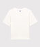 T-shirt DE BOXY IN TUBIC voor dames in katoen wit MARSHMALLOW