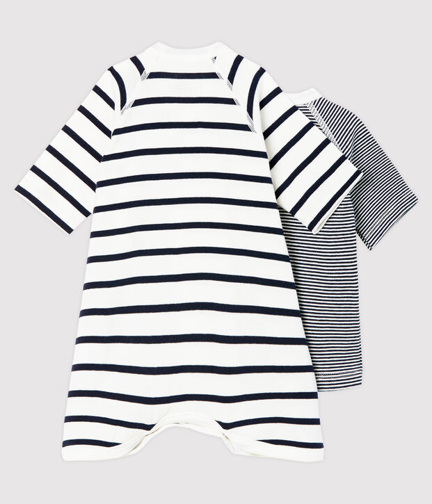 Set kimonorompertje en brassi&egrave;re baby van gebreide stof multicouleur